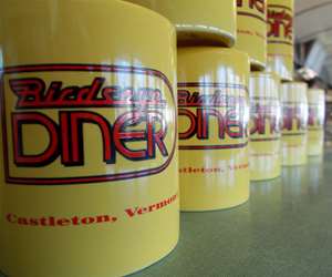 Coffee cups at Birdseye Diner